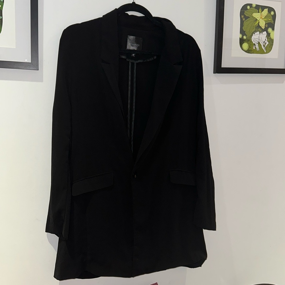 Dynamite Loose Business Casual Blazer - Long